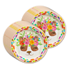 Panda Floral Birthday Party Tableware Kit For 16 Guests