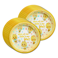 Birthday Galore What Will the Little Honey Bee? Gender Reveal Party Tableware Kit For 16 Guests