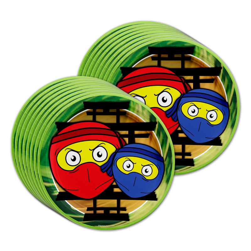Ninja Master Birthday Party Tableware Kit For 16 Guests - BirthdayGalore.com
