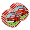 Red Vintage Pickup Truck Birthday Party Tableware Kit For 16 Guests
