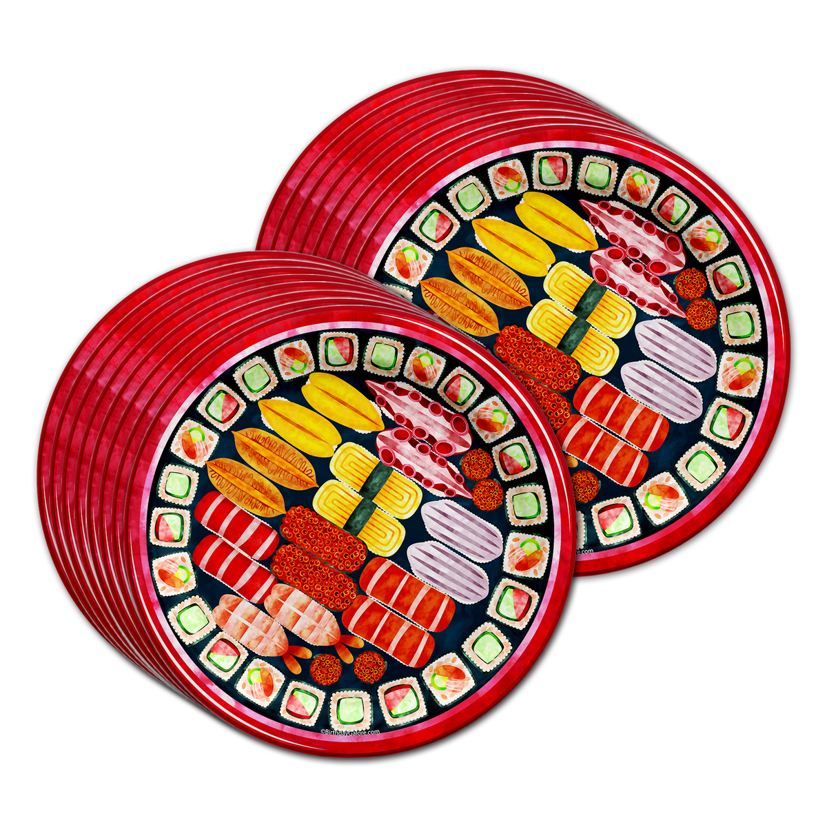 Sushi Birthday Party Tableware Kit For 16 Guests