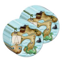 Pirate Treasure Map Birthday Party Tableware Kit For 16 Guests - BirthdayGalore.com