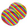 Rainbow Stripes Birthday Party Tableware Kit For 16 Guests - BirthdayGalore.com