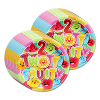 Two-tti Fruity 2nd Birthday Party Tableware Kit For 16 Guests - BirthdayGalore.com