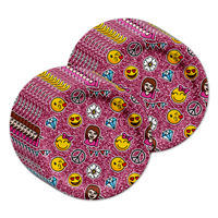 Girl Pink Glitter Emoji Birthday Party Tableware Kit For 16 Guests - BirthdayGalore.com