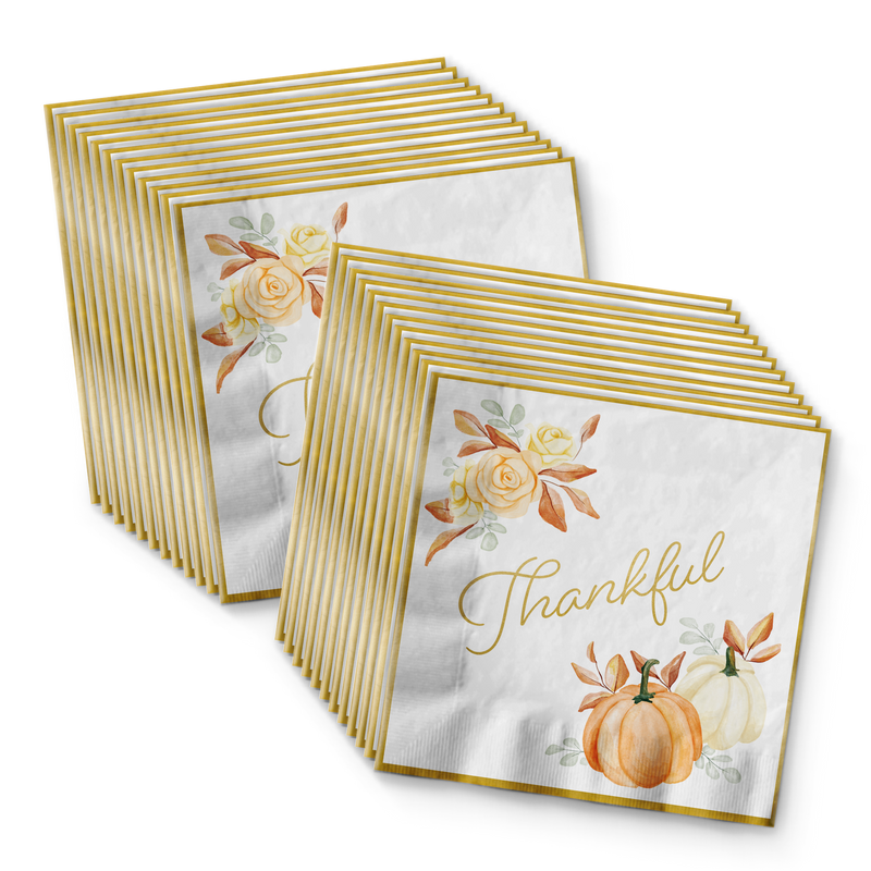 Thanksgiving Holiday Party Tableware Kit For 24 Guests
