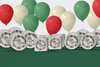 Merry Christmas Holiday Party Tableware Kit For 24 Guests
