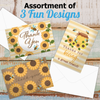 Sunflower Thank You Cards with Envelopes