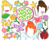 Fairy Garden Photo Booth Props 20pcs Assembled - BirthdayGalore.com