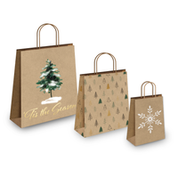 Fir Trees Kraft Gift Bags Mixed Size Set
