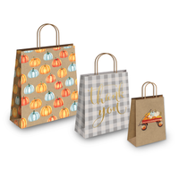 Fall Kraft Gift Bags Mixed Size Set