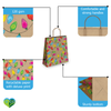 Christmas Lights Kraft Gift Bags Mixed Size Set