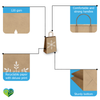 Fir Trees Kraft Gift Bags Mixed Size Set