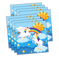 Rainbow Unicorn Birthday Party Tableware Kit For 16 Guests - BirthdayGalore.com