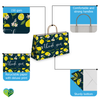 Lemons Vogue Large Birthday Gift Bags Kraft Shopping Bags with Handles (11.5x16x6 inches)