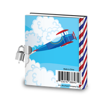 Gift Idea: Airplane Kids Diary With Lock - BirthdayGalore.com