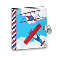 Gift Idea: Airplane Kids Diary With Lock - BirthdayGalore.com
