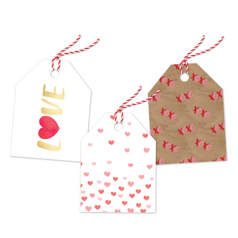 Fading Hearts Assortment Gift Tags
