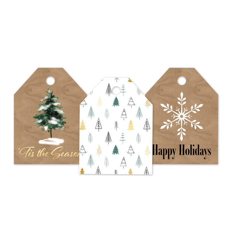 Happy Holidays Assortment Gift Tags