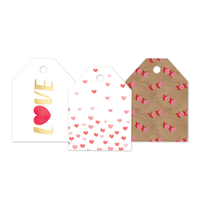 Fading Hearts Assortment Gift Tags