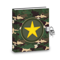 Gift Idea: Classic Camo Kids Diary With Lock - BirthdayGalore.com