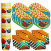 Cornhole Birthday Party Tableware Kit For 16 Guests