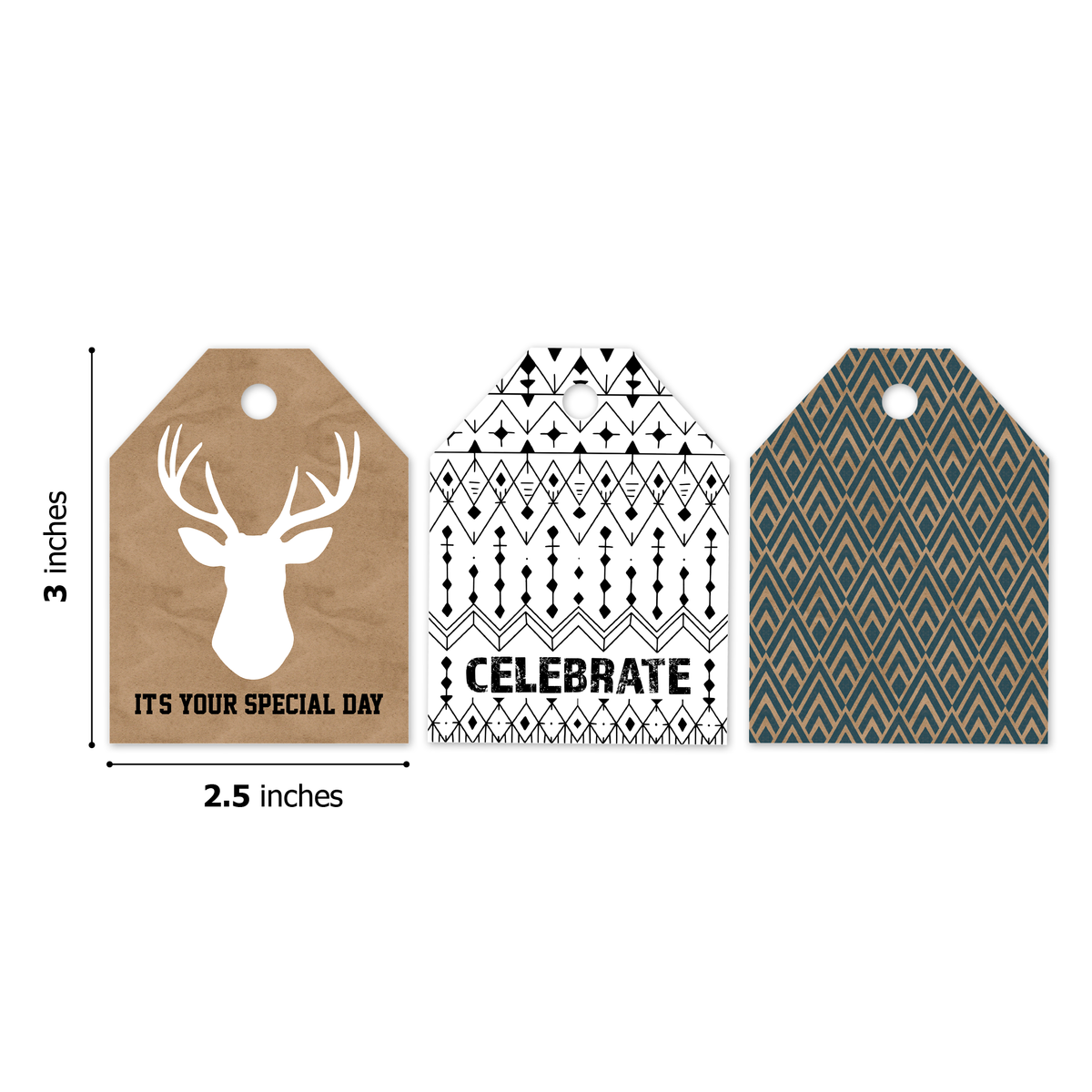 Masculine Assortment Gift Tags