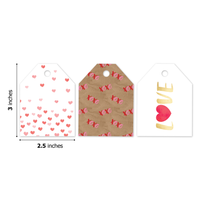 Fading Hearts Assortment Gift Tags