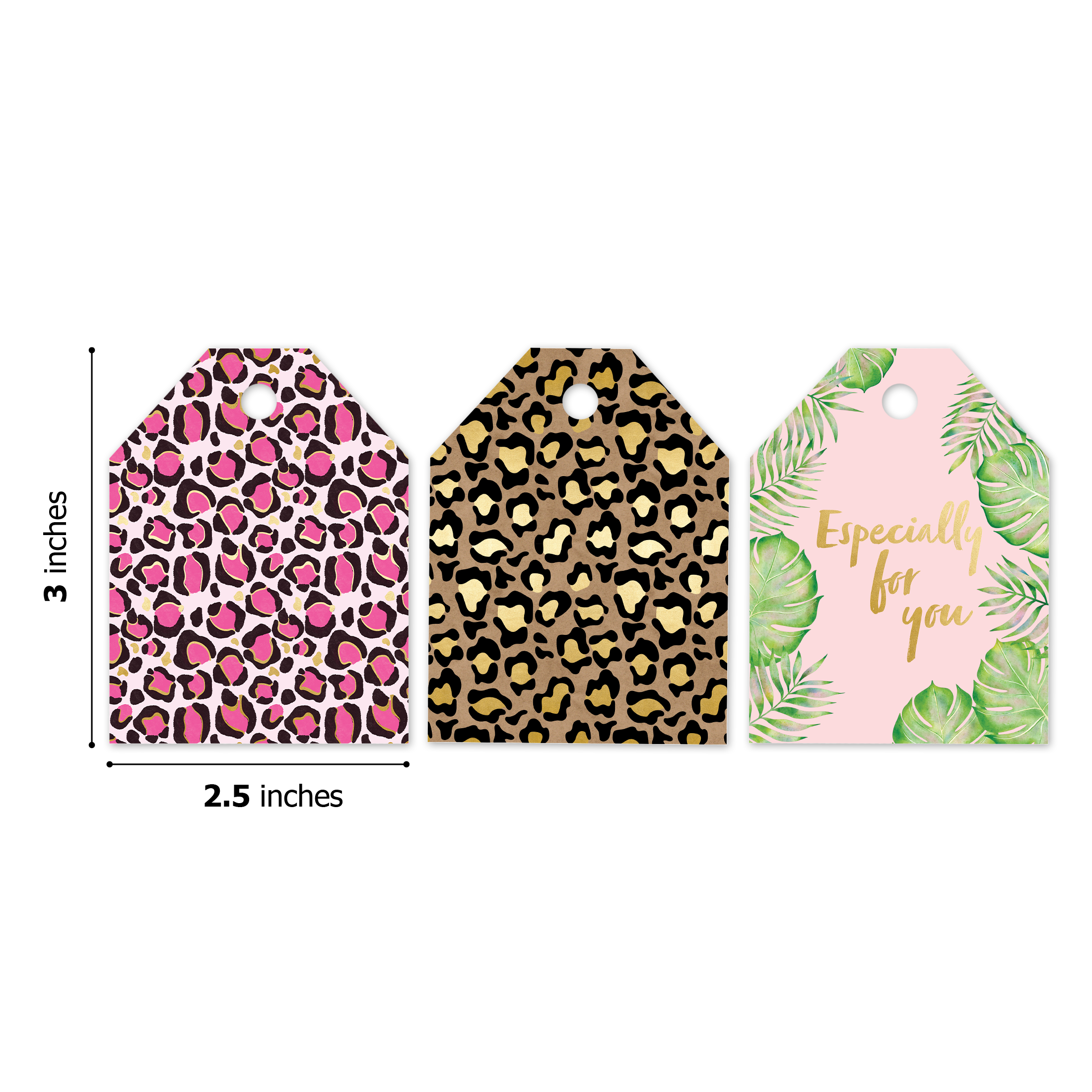 Leopard Print Assortment Gift Tags