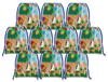Puppy Dog Drawstring Tote Bag (10 Pack) - BirthdayGalore.com