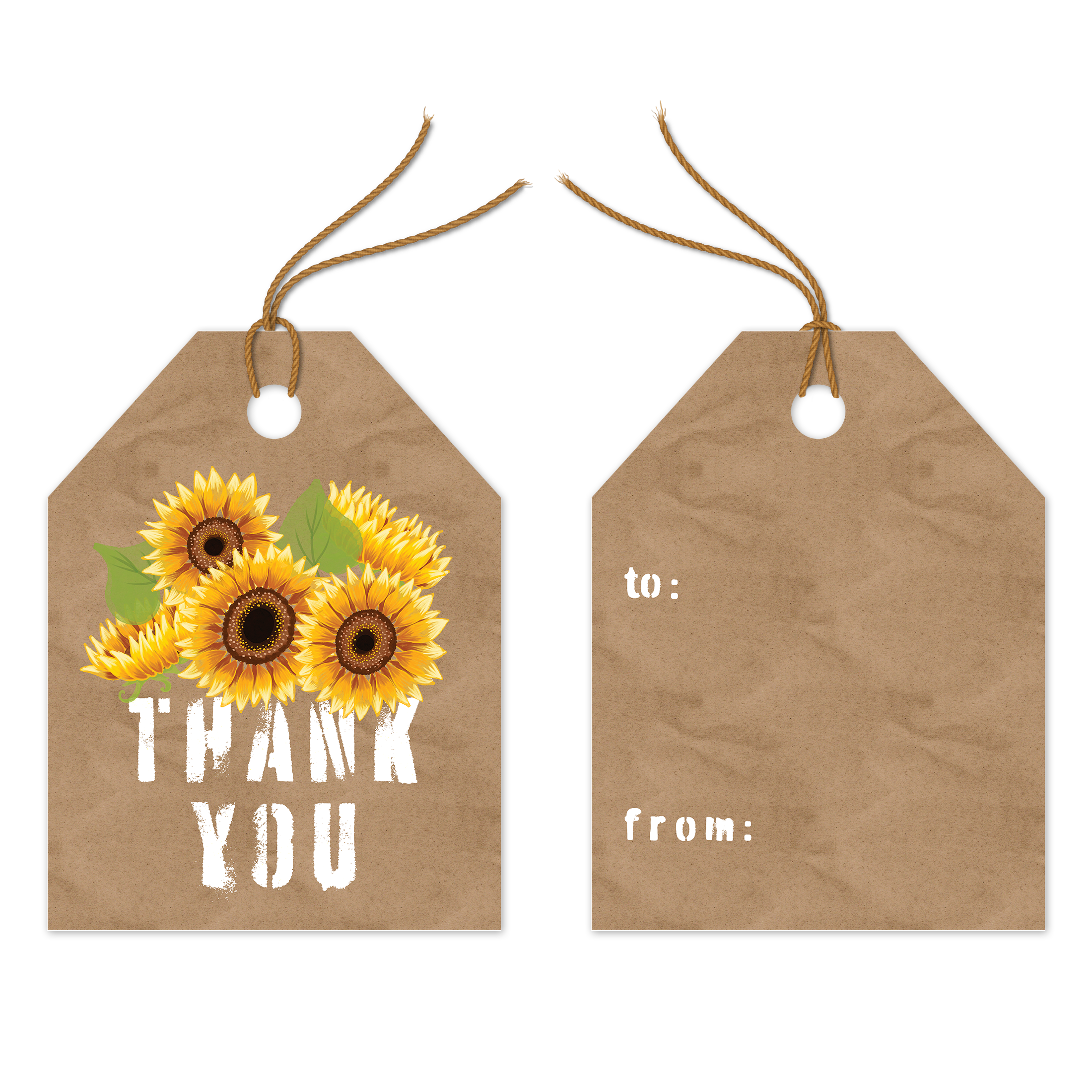 Sunflowers Assortment Gift Tags