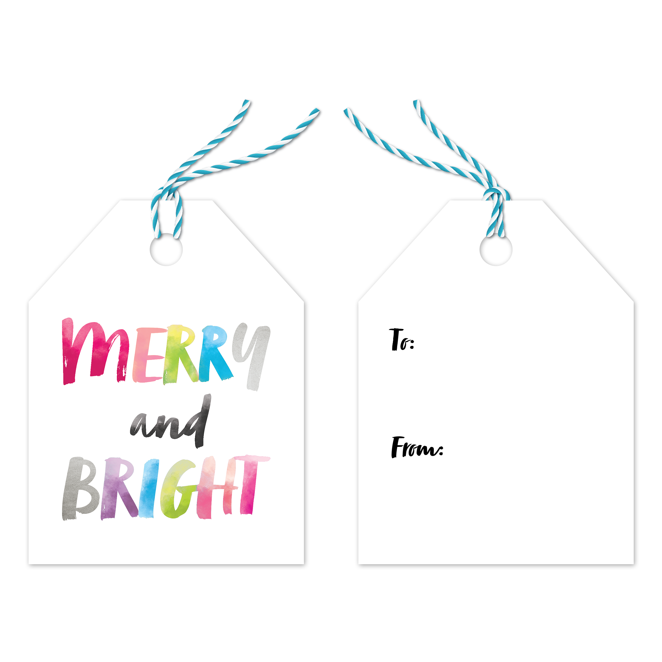 Merry and Bright Assortment Gift Tags
