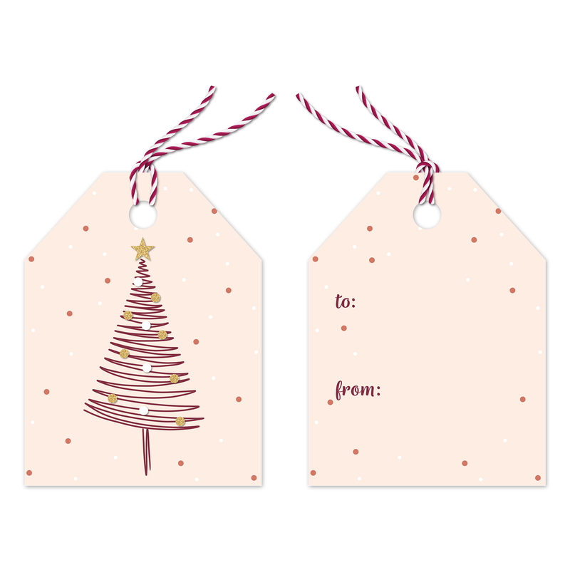 Christmas trees Assortment Gift Tags