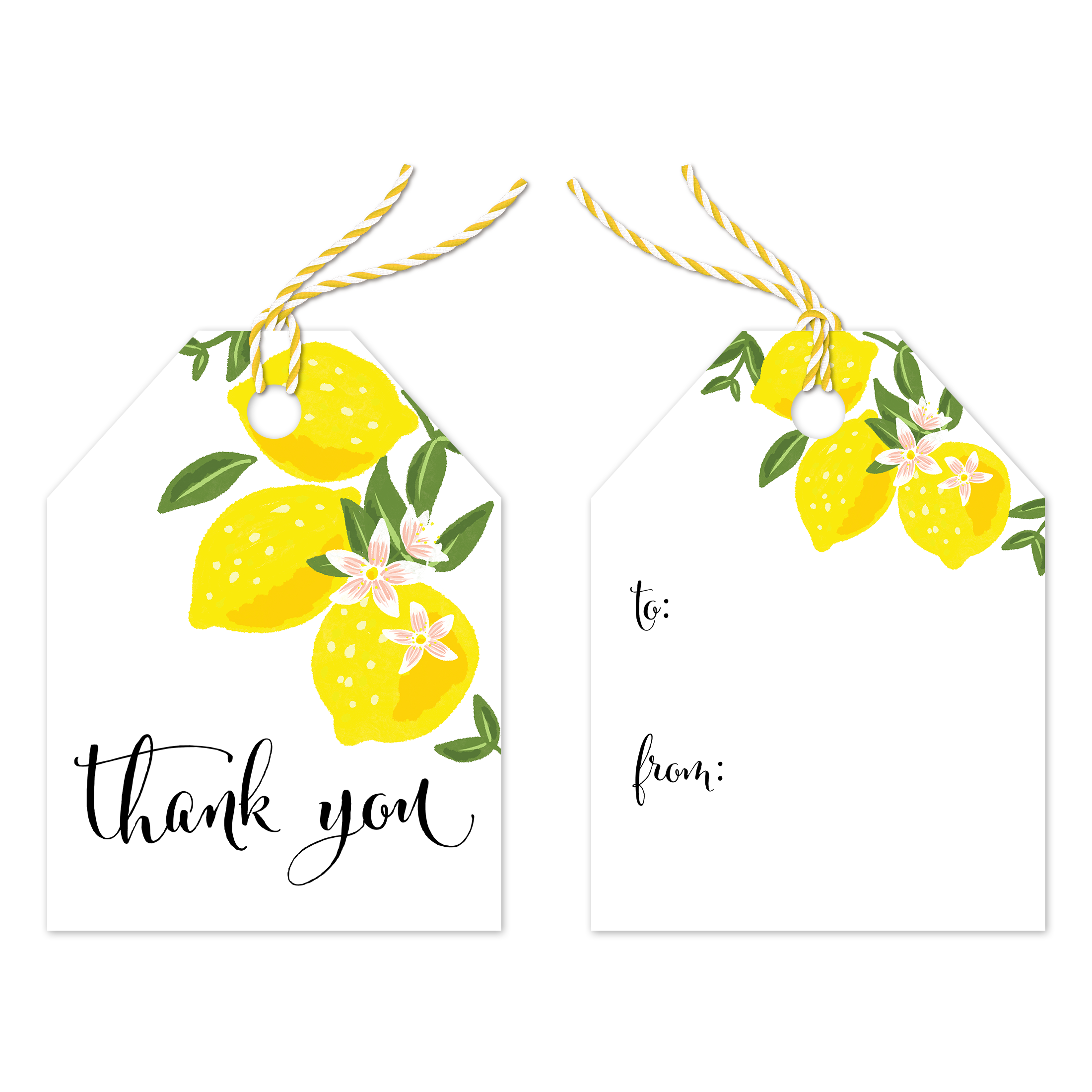 Lemons Assortment Gift Tags