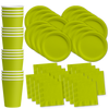 Solid Green Birthday Party Tableware Kit