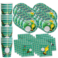 Golf Birthday Party Tableware Kit