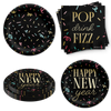 New Years Eve Holiday Party Tableware Kit For 24 Guests