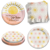 Little Ray of Sunshine Baby Shower Tableware Kit For 24 Guests