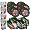 Birthday Galore Poker Party Tableware Kit For 16 Guests