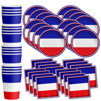 Russian Flag Birthday Party Tableware Kit For 16 Guests