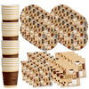 Coffee Birthday Party Tableware Kit For 16 Guests