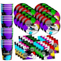 Paintball Birthday Party Tableware Kit For 16 Guests