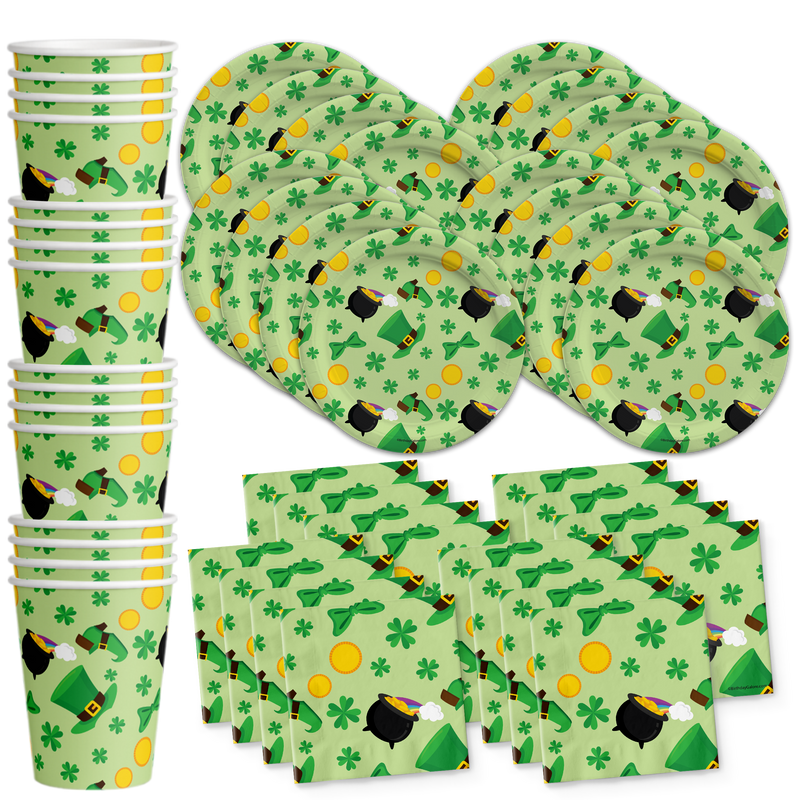 Saint Patricks Day Birthday Party Tableware Kit