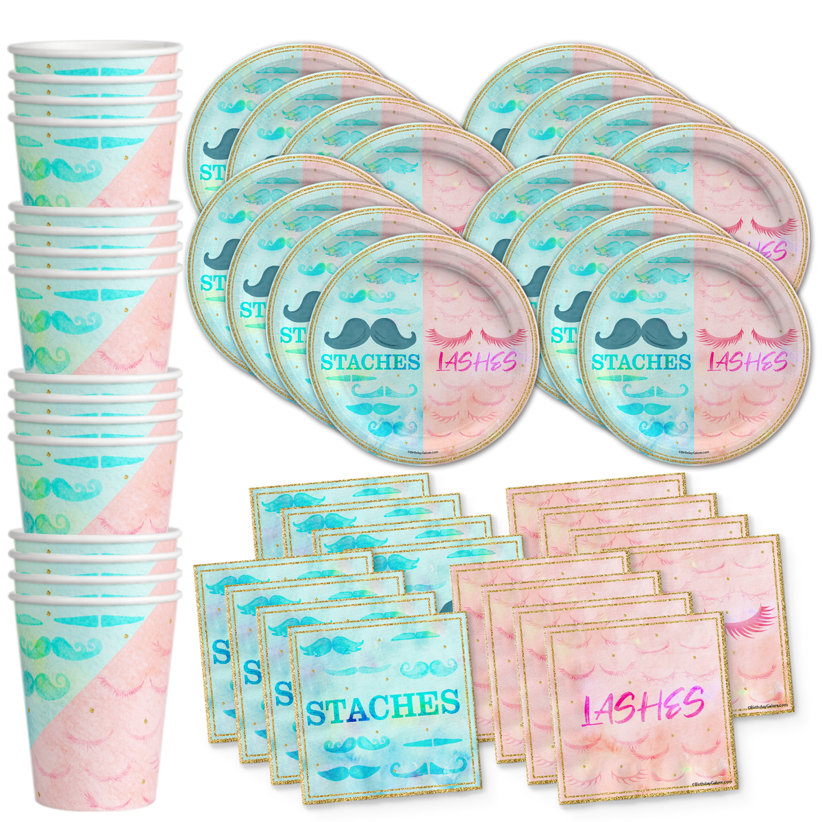 Lashes or Staches? Gender Reveal Party