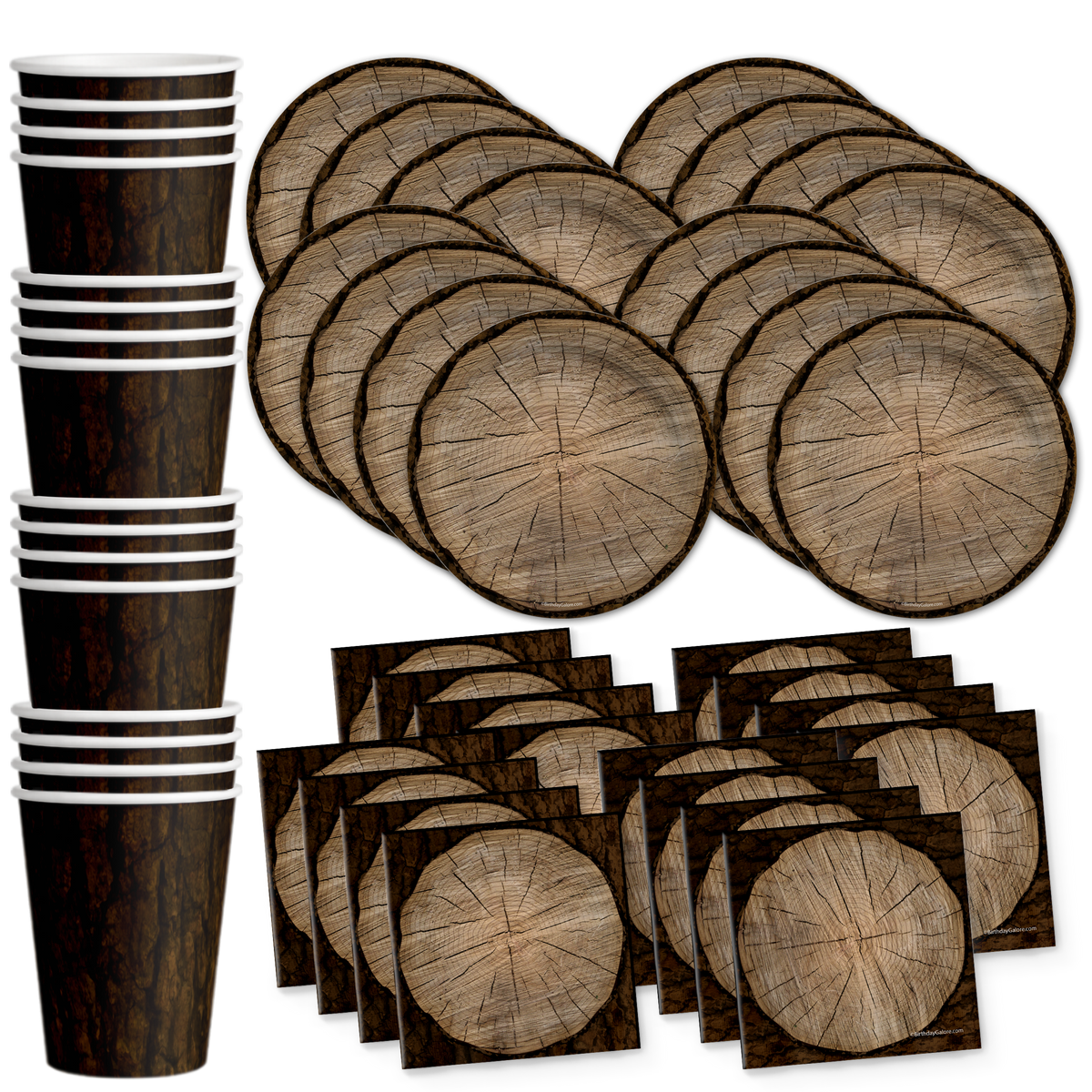 Tree Lumberjack Birthday Party Tableware Kit