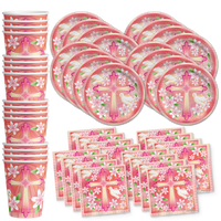 Baptism Girl Party Tableware Kit