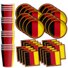 German Flag Birthday Party Tableware Kit For 16 Guests - BirthdayGalore.com