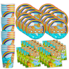 Noahs Ark Birthday Party Tableware Kit For 16 Guests - BirthdayGalore.com