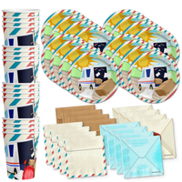 Mailman Birthday Party Tableware Kit