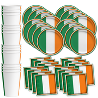 Irish Flag Birthday Party Tableware Kit For 16 Guests